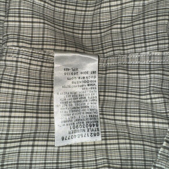 Dockers Mens XL Long Sleeve Button-Up Plaid Shirt 60% Cotton 40% Polyester - Picture 3 of 4